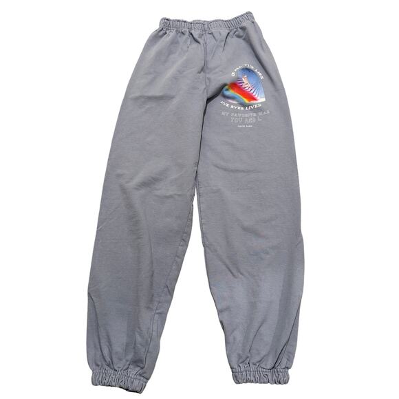 Boys Lie "My Favorite Lies" Light Blue Sweatpants, size S - Picture 3 of 10